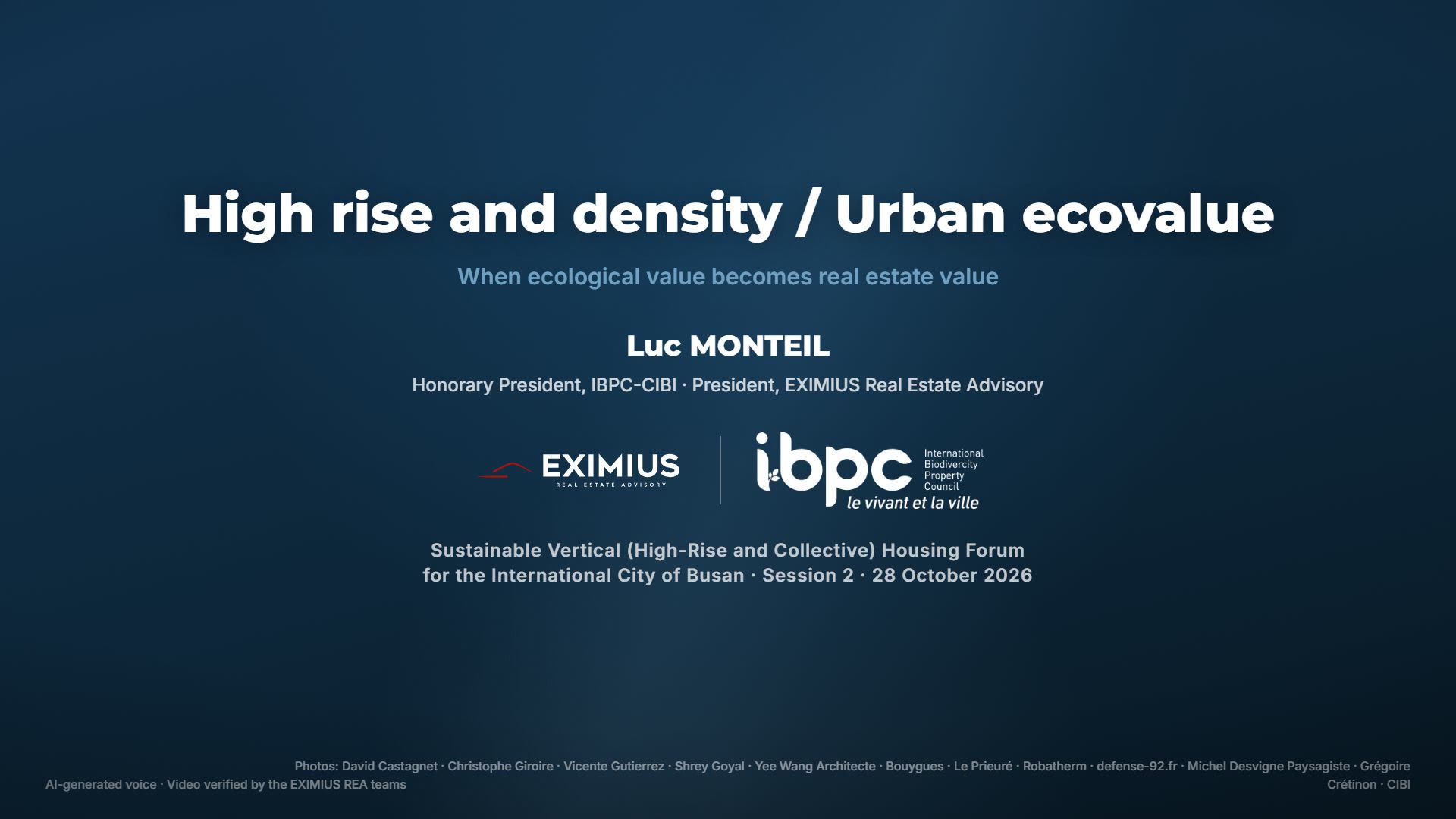 Vidéo Busan Housing Forum 2026